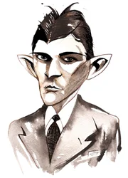 Franz Kafka (tschechischer Schriftsteller, 1883-1924) Karikatur